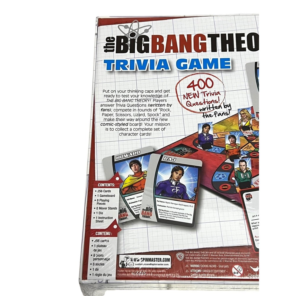Cardinal Big Bang Theory TV Fan Edition Trivia Board Game 400 Questions 12+ - Picture 7 of 9